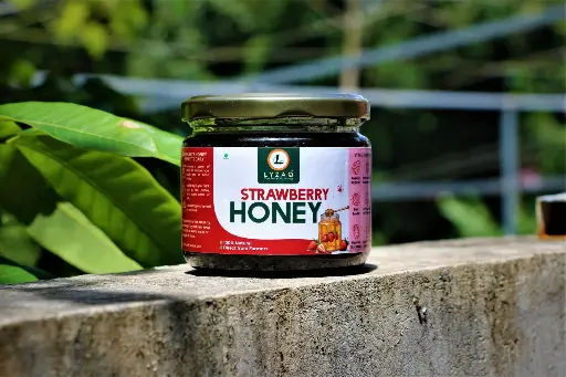 Strawberry Honey | 100% Pure & Natural | No Preservatives | No Added Flavours | 350gm